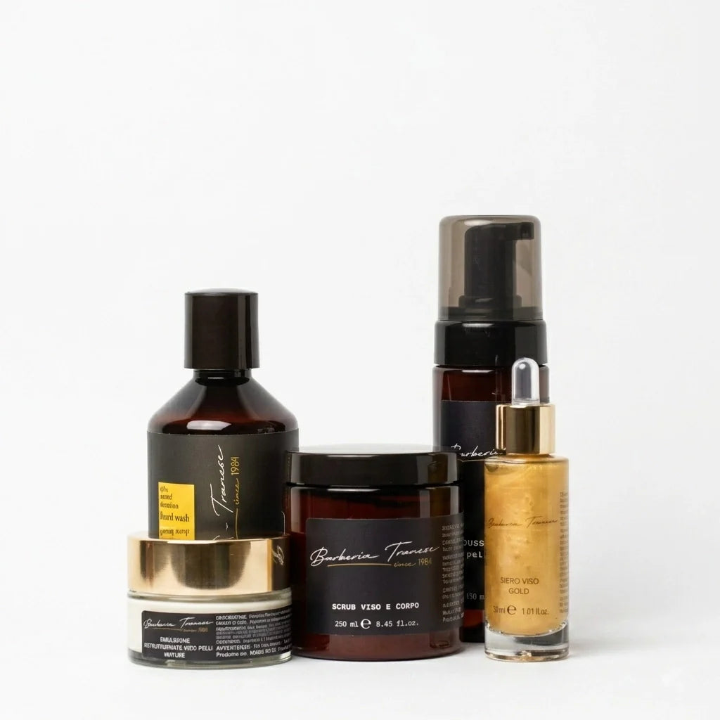 Kit Platinum Daily Care – Il Rituale Completo di Rigenerazione e Benessere by Barberia Tranese