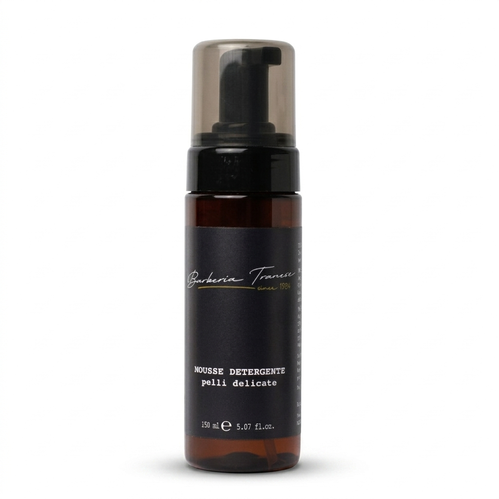 Mousse detergente per pelli delicate | Barberia Tranese