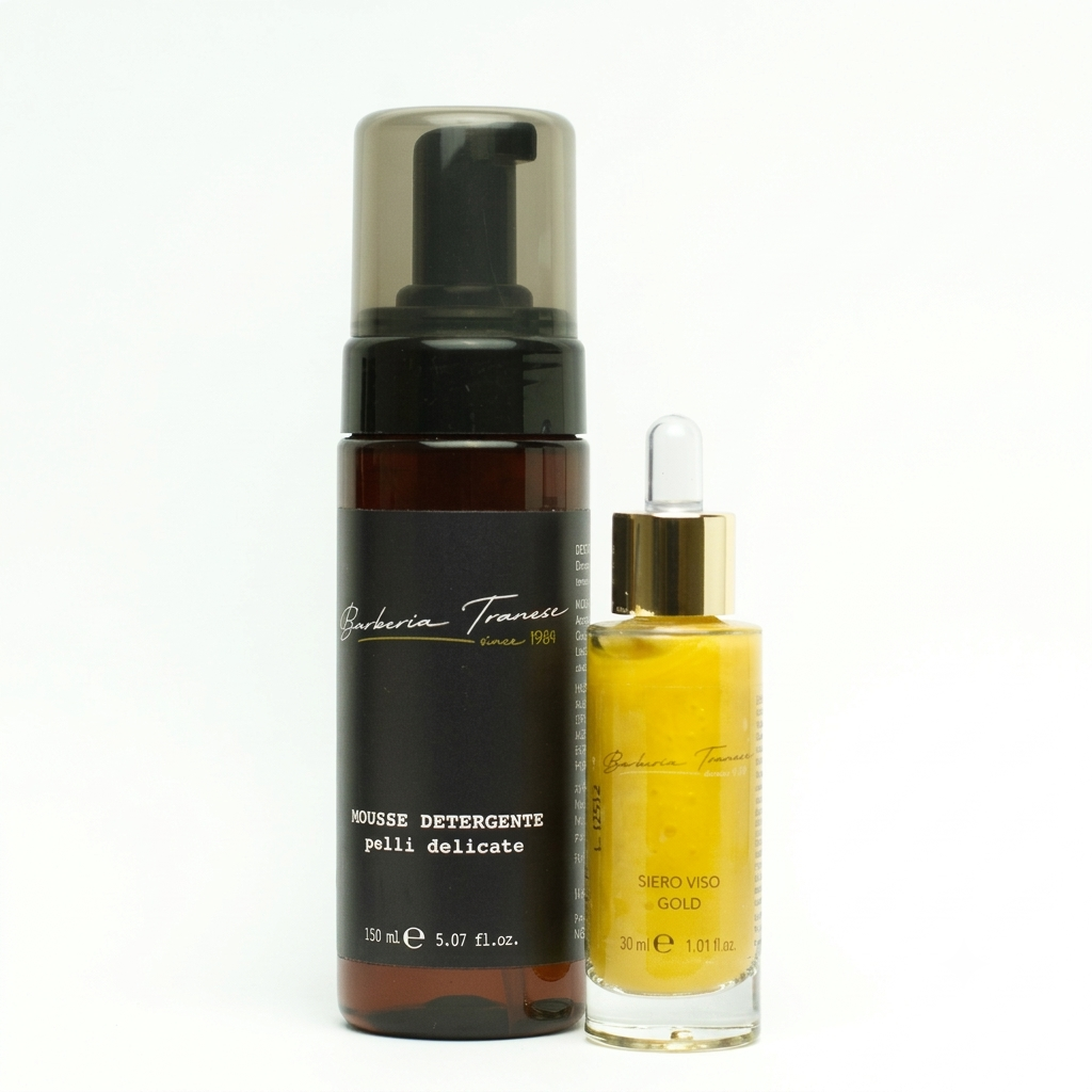 Kit Gold Daily Care – La Sinergia Essenziale per Luminosità e Detersione by Barberia Tranese